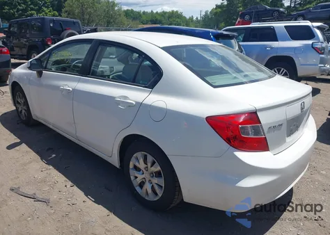 2012 Honda Civic Lx from USA, damaged, VIN 2HGFB2F57CH561428